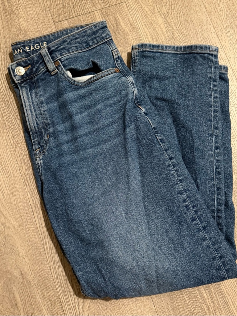 American Eagle Medium Blue mom Jeans